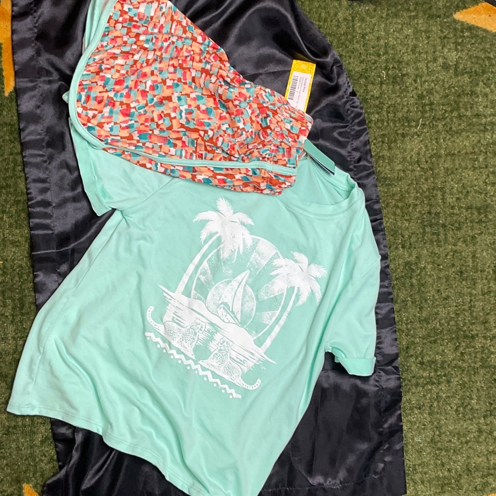 Stitch Fix Girl’s Sunset West Palm Tree Print Matching Set